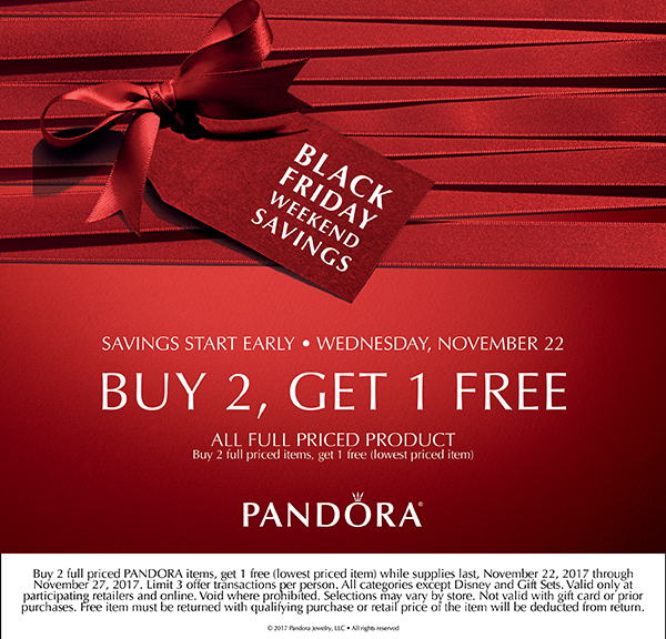 pandora sale 2017