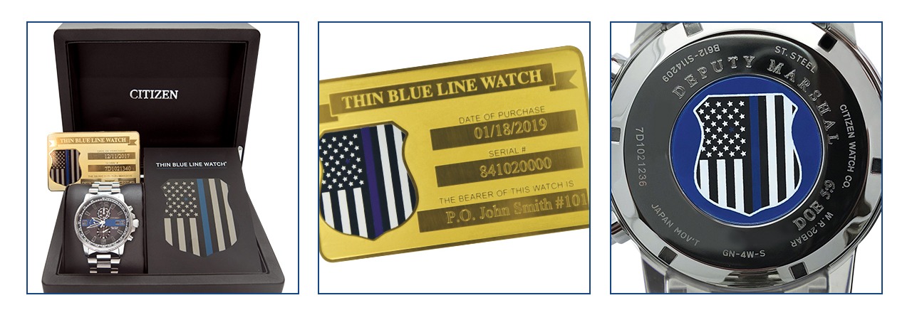 Men's Thin Blue Line Watch Set